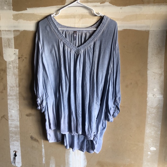 Free People Catch Me If You Can Oversized V-Neck - Picture 2 of 4